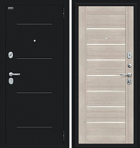 Товар Дверь Браво Техно Букле черное/Cappuccino Veralinga DIS006760